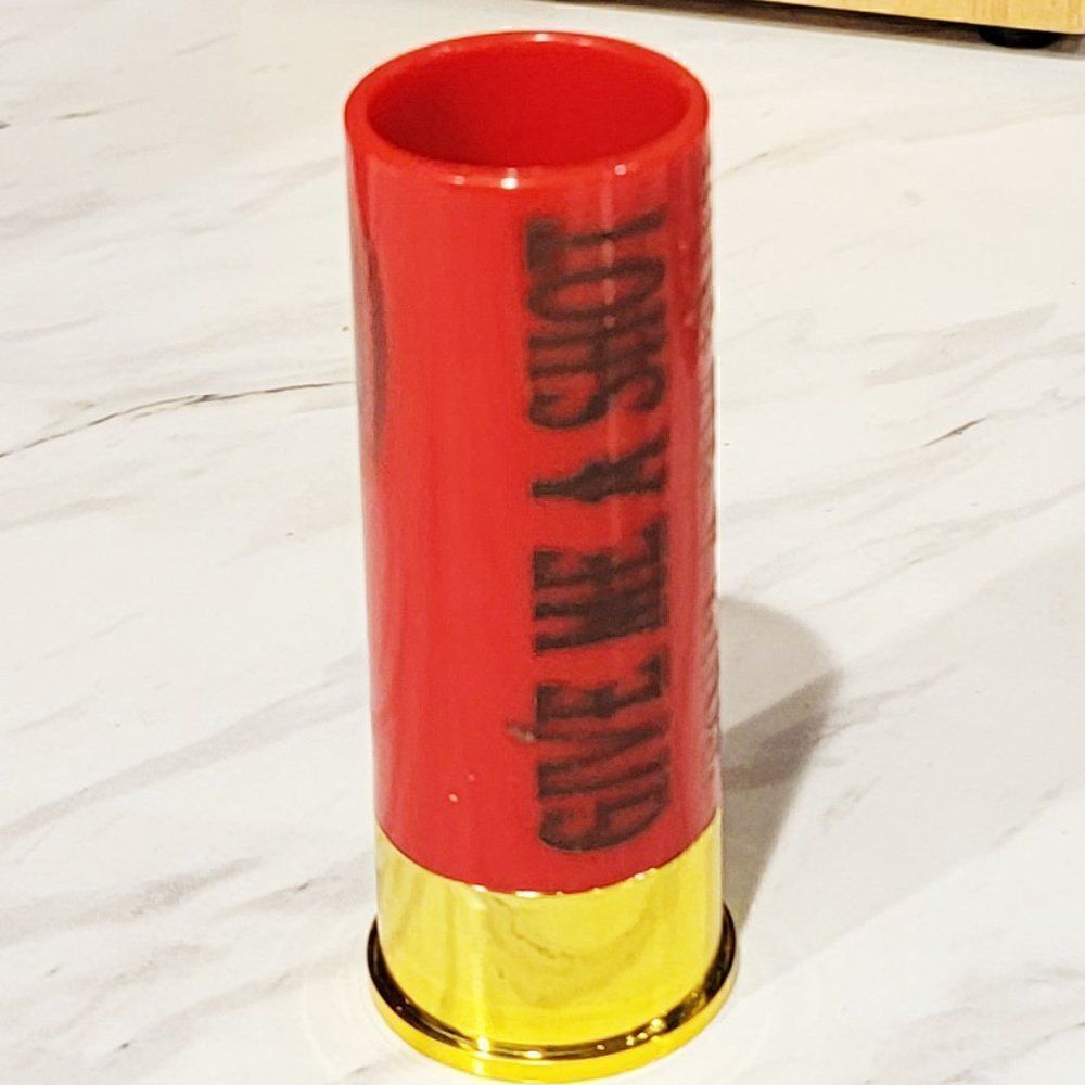 Personalized Shotgun Shell Shot Glass Photo Engraved Shot Glass - Picture 2 of 8